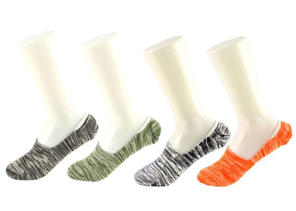 Unisex Adults Non Slip Invisible Socks Yellow No Show Liner Socks With