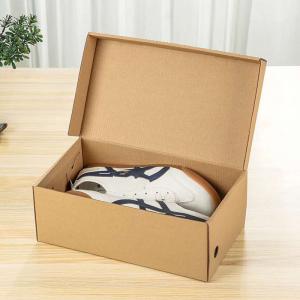 Quality Mailing 1800gsm CCNB Shoe Packaging Box Brown Corrugated Paper wholesale
