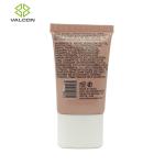 Oval Plastic Tube Cosmetic Packaging Matte Body Cap Environmentally Friendly