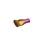 Private Brand Exquisite Purple Gold Plated Torch Kabuki Makeup Brush