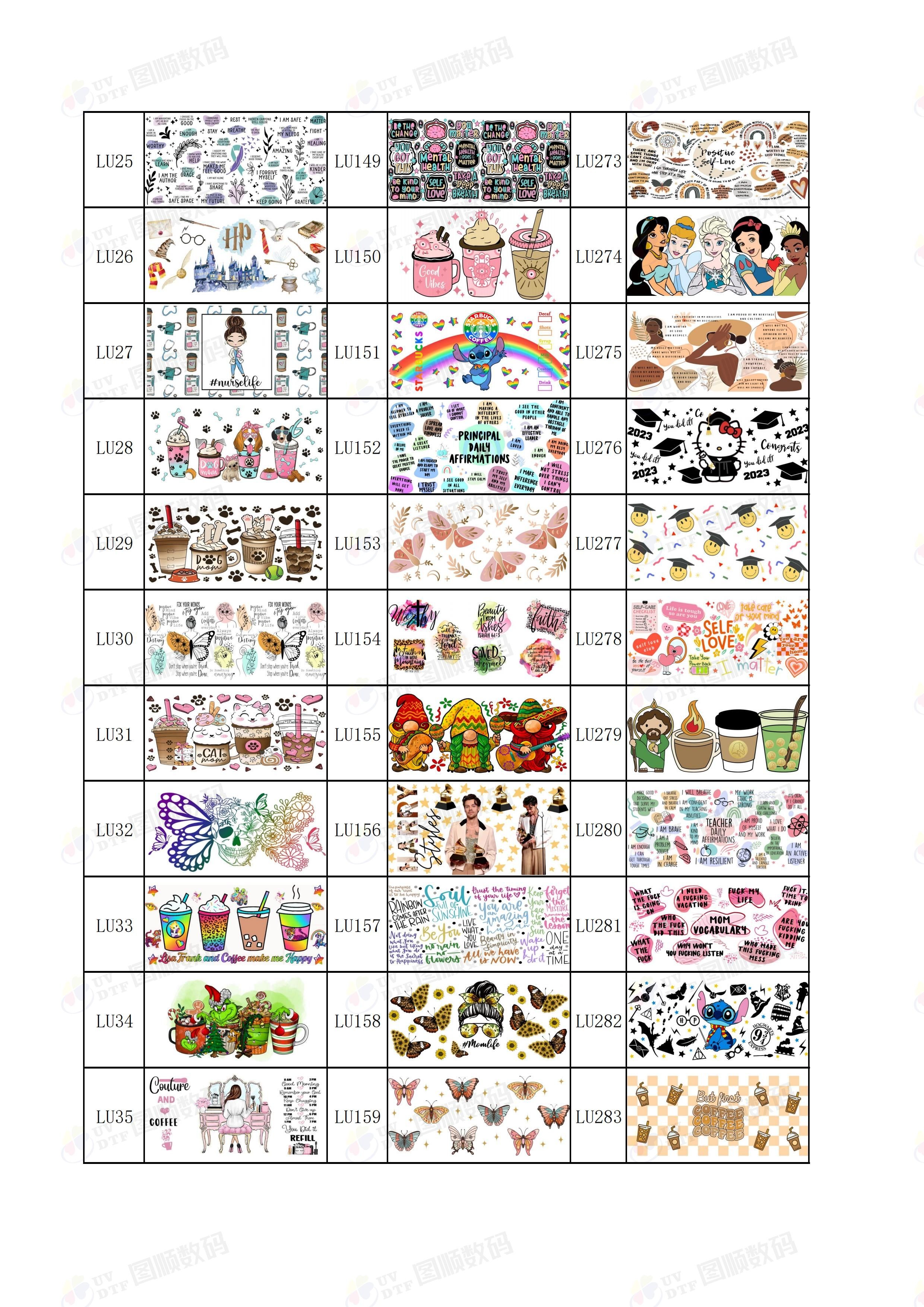 0.1mm Removable Printable UV DTF Cup Transfer Paper For Glass