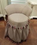 Simple Luxurious Dressing Table Stool / Small Bedroom Chairs Bookroom Type
