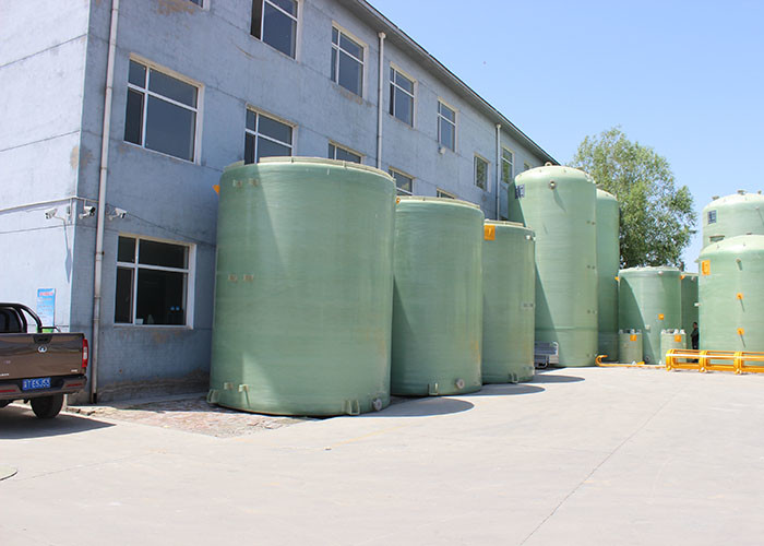 Anti Septic Cylindrical FRP Storage Tank 10000 Gallon For Storaging Acid
