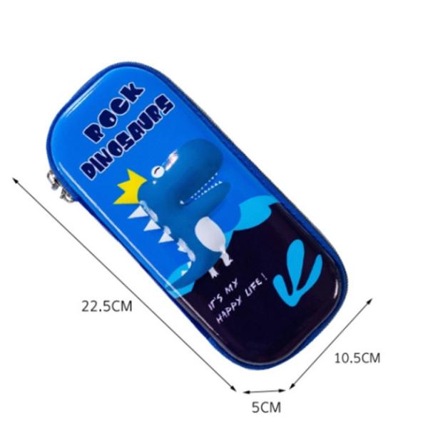 Cute Student Cartoon Stationery Box EVA Custom Logo 3D Anti Drop Pencil Case for