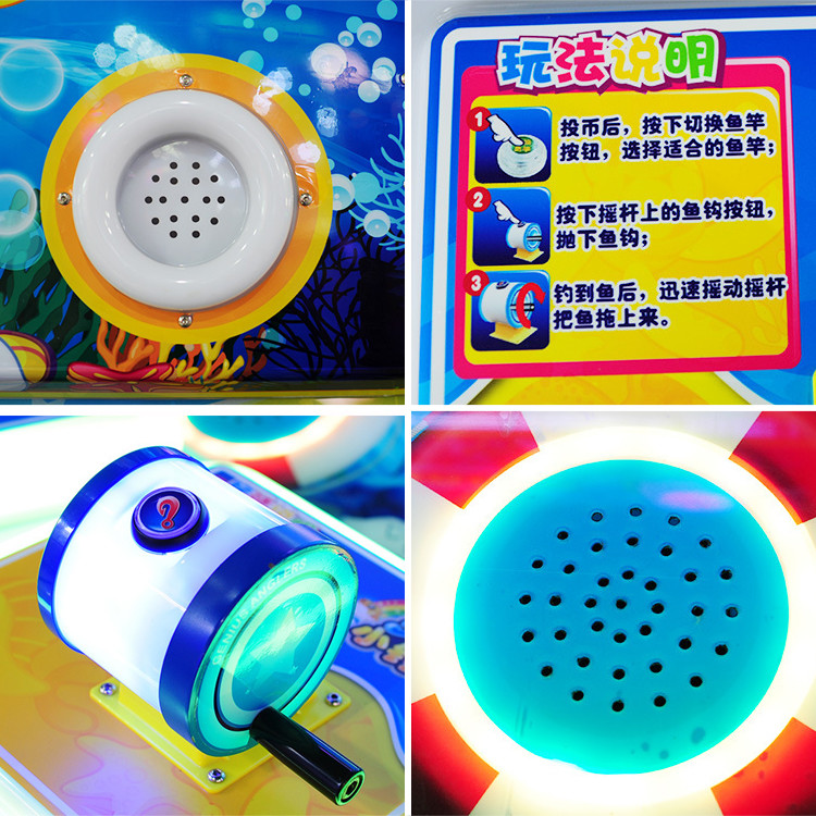 Amusement Kid Fishing Arcade Game Machine Coin Operated 110V / 220V