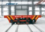 Heavy Load Rail Transfer Cart Carbon Steel Electric Battery Powered Railway Flat