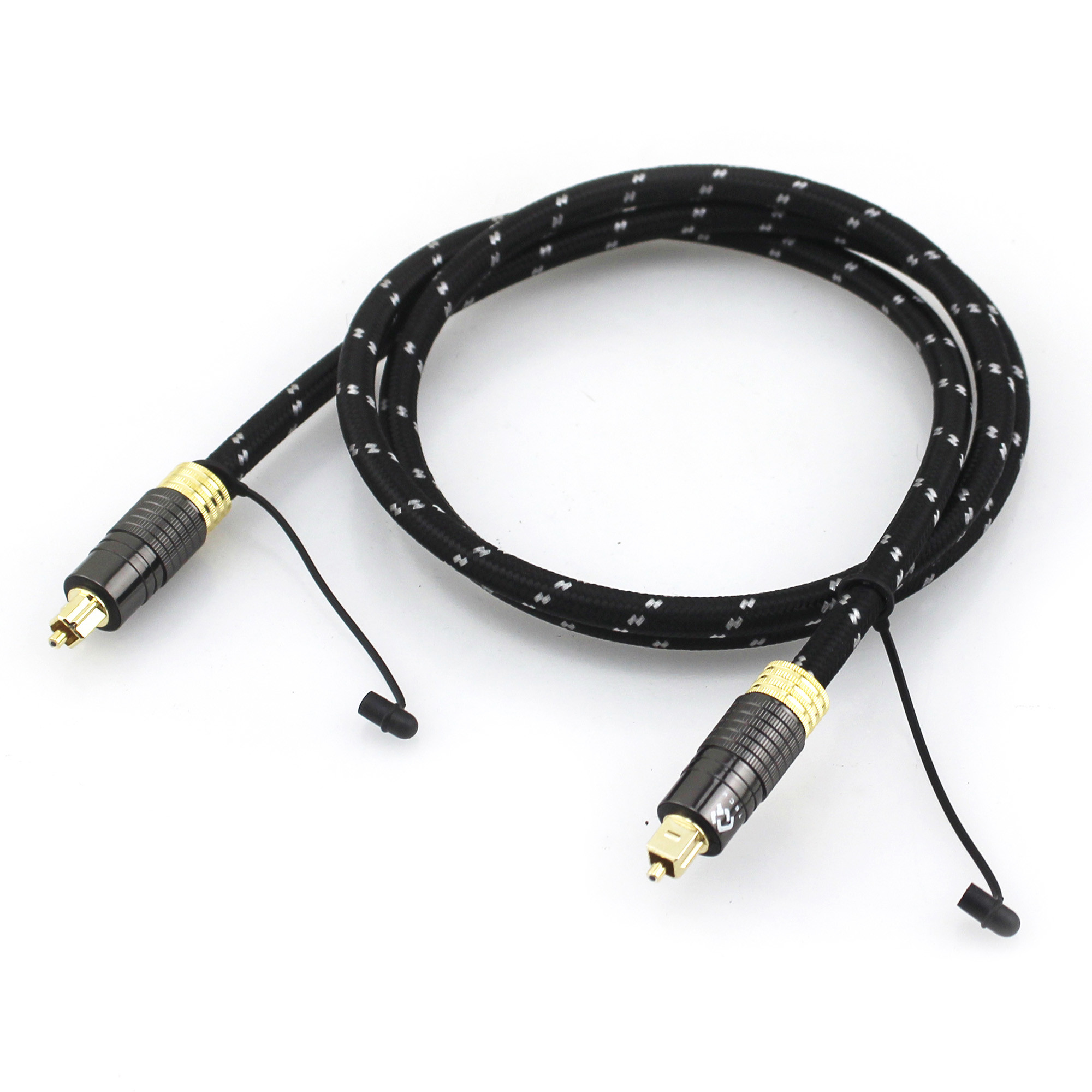 1.2M Gold Plated Toslink Audio Cable for Audiophile Subwoofer Speaker with Textured Shell and Male to Male Connector