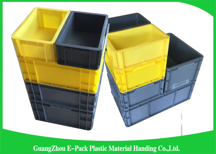 Mini Load Euro Containers With Lids , Standard Plastic Stacking Boxes PP Materials