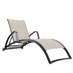 Outdoor Styles Dark Brown Finish Beach Chaise Lounge
