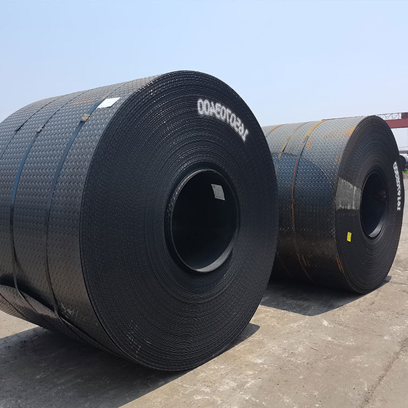 Flat Coil Black Hot Cold Rolled SAE006 Checkered Chequered Steel Sheet in Coils