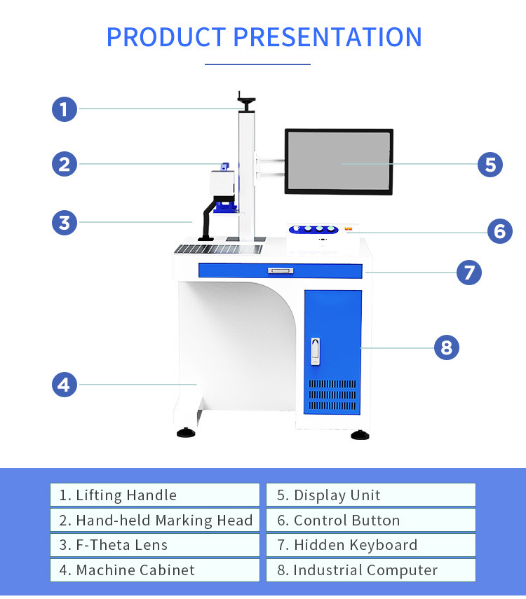 CCD Visual Positioning Fiber Laser Marking Machine