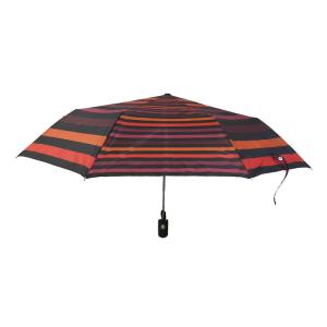 Quality Auto Open Close Folding Pongee Windproof Stripe Umbrella wholesale