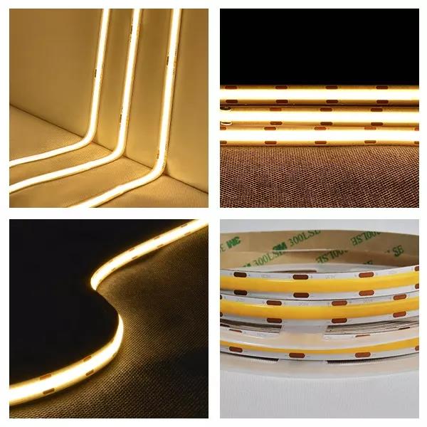 8mm Led Cob Strip 24v Light Strip Usb Tv Backlight Flex 12v Ultra Thin Small Cob Led Strip Light