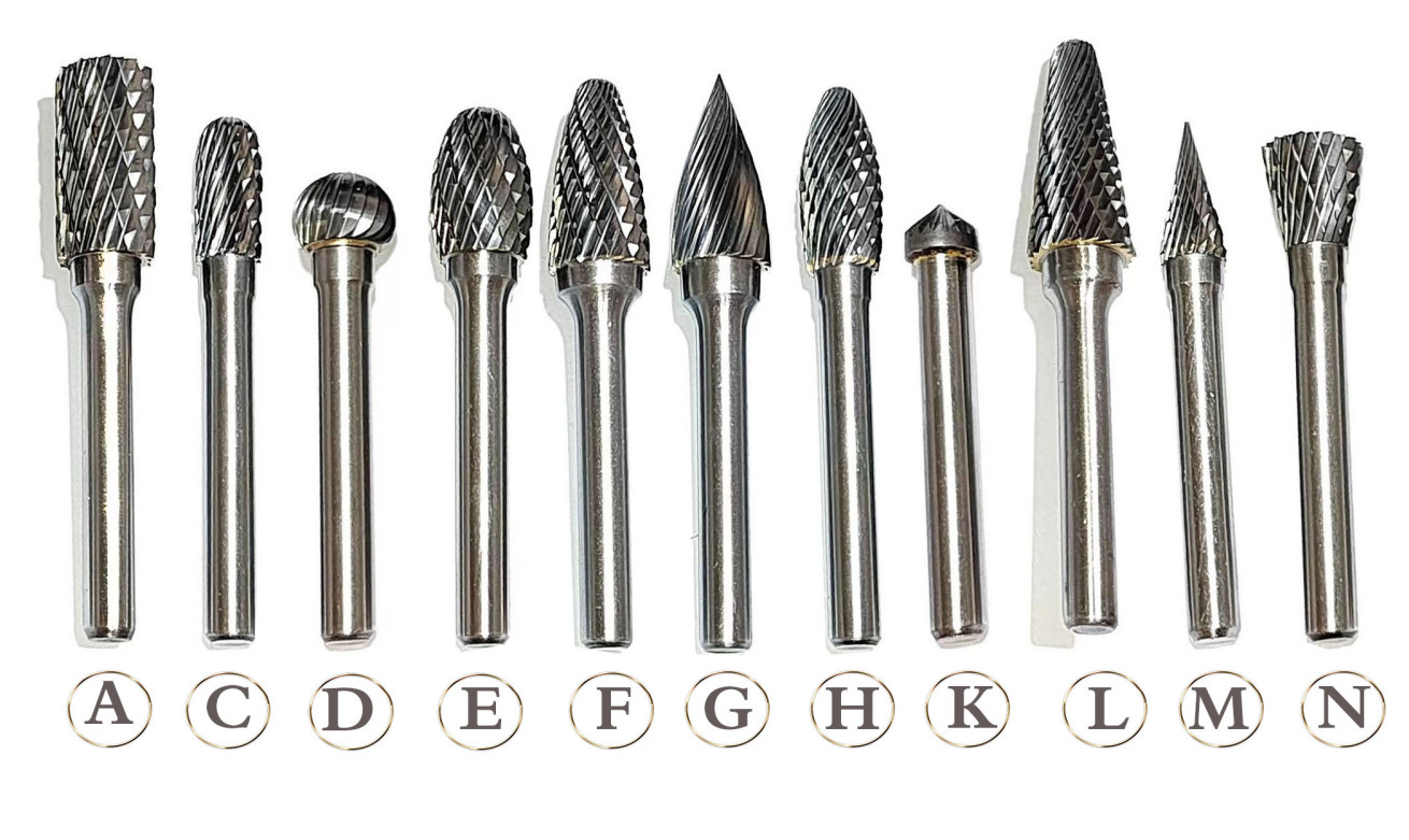Cutting Tungsten Carbide Rotary File Solid Carbide Burr Set Grinding Metal Cutters
