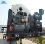 70 Tons 40 Cbm Cement Tanker Trailer Carbon Steel Walkway With Ladder