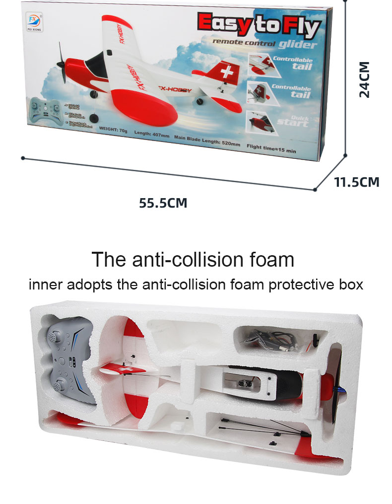 Ready-to-Go 172 2.4g 3ch 6g Gyro Brushless Aerobatic Radio Control Hobby Airplane Rc Trainer Aircraft Flight Stabilisation