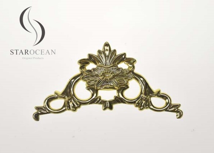 Gold Fine Finish Coffin Lid Decorative Hardware Accessories Fast Delivery PF06