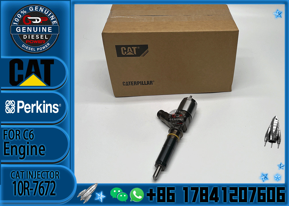 Diesel injector CAT 320D C4.4 C6.6 Engine Excavator Fuel Common Rail Injector 10R-7672 3200680 320-0680 2645A747 for Cat