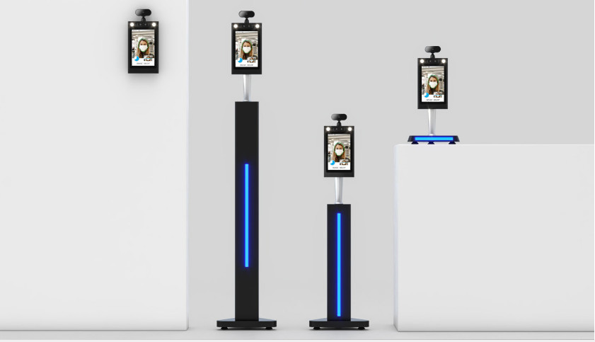 Android 5.1 2 Fill Lights 350cd/㎡ Face Recognition Temperature Measurement