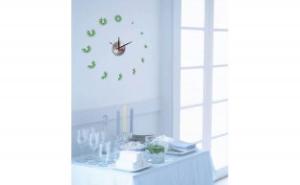 Quality 2012 New Design Grass Vinyl Wall Decoration Sticker Clock 10A008 wholesale