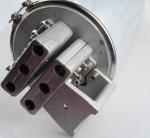 OPGW 48 Fiber Optic Joint Box 2 Ports Metal Silver Color Outdoor Fiber Splice