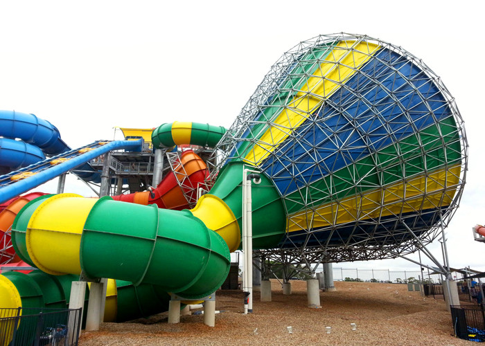 Top Quality Outdoor Flat Fiberglass Water Slide Tornado Water Pump Slide