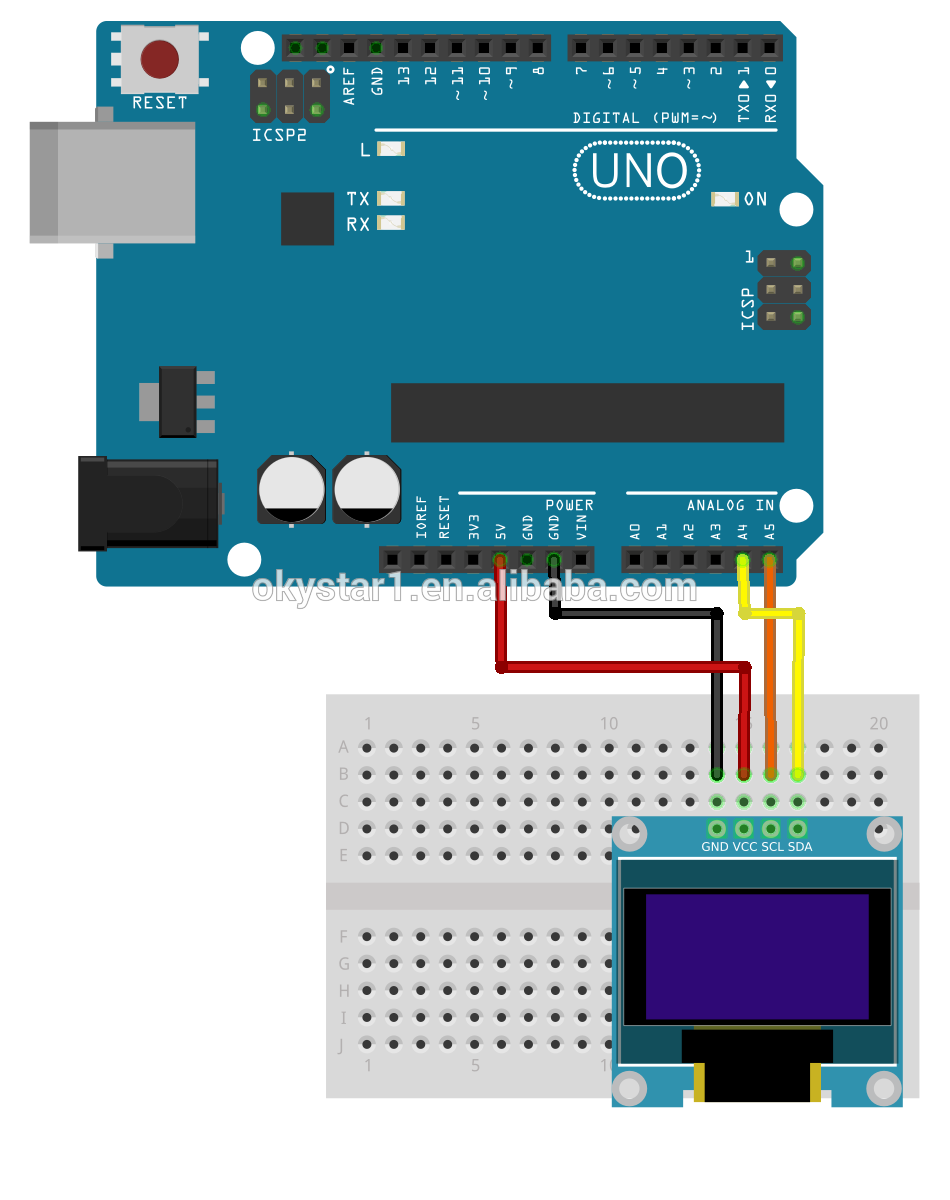 Low Power Consumption Optoelectronic Components , 0.96 Inch 128*64 OLED Display Module
