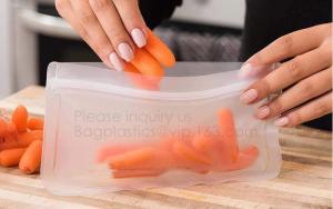 Quality Leakproof Reusable Storage Bags Extra Thick FDA Grade PEVA Zip lockk Bags,keep fresh air-tight vacuum sealer bags for food wholesale