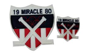 Quality Backed Glue Custom Embroidered Patches Sewing and Embroiedery Logo wholesale