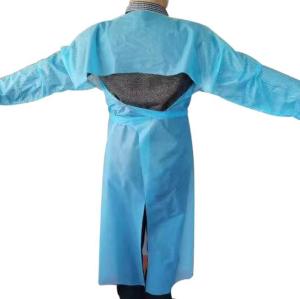 Quality Water Resistant CPE Isolation Apron Printing Available Poly Coated Optional Color wholesale