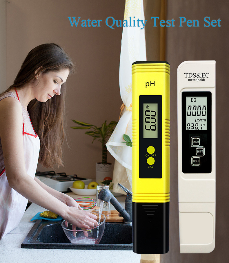 Measuring Range pH 0-14 TDS 0-9990ppm EC 0-9990us/cm Meter for Aquarium RO System Lab