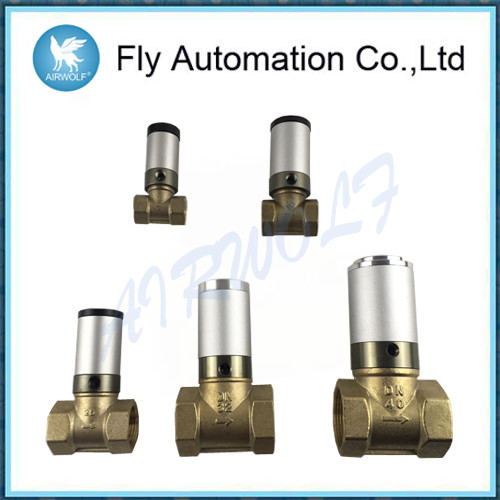 Q22HD-20 Automotive Auto Parts 3/4 Inch 2-2 Way Pneumatic Tube Valve Air Control Liquid brass Valve