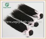 Brazilian 5A virgin remy hair weave ,natural color(can be dye) kinky curly 10''
