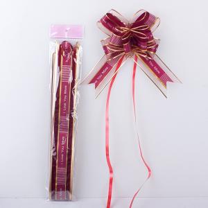 Quality 5cm*75cm Large Organza Pull Bows Pp 10 Pcs Gift Decoration wholesale