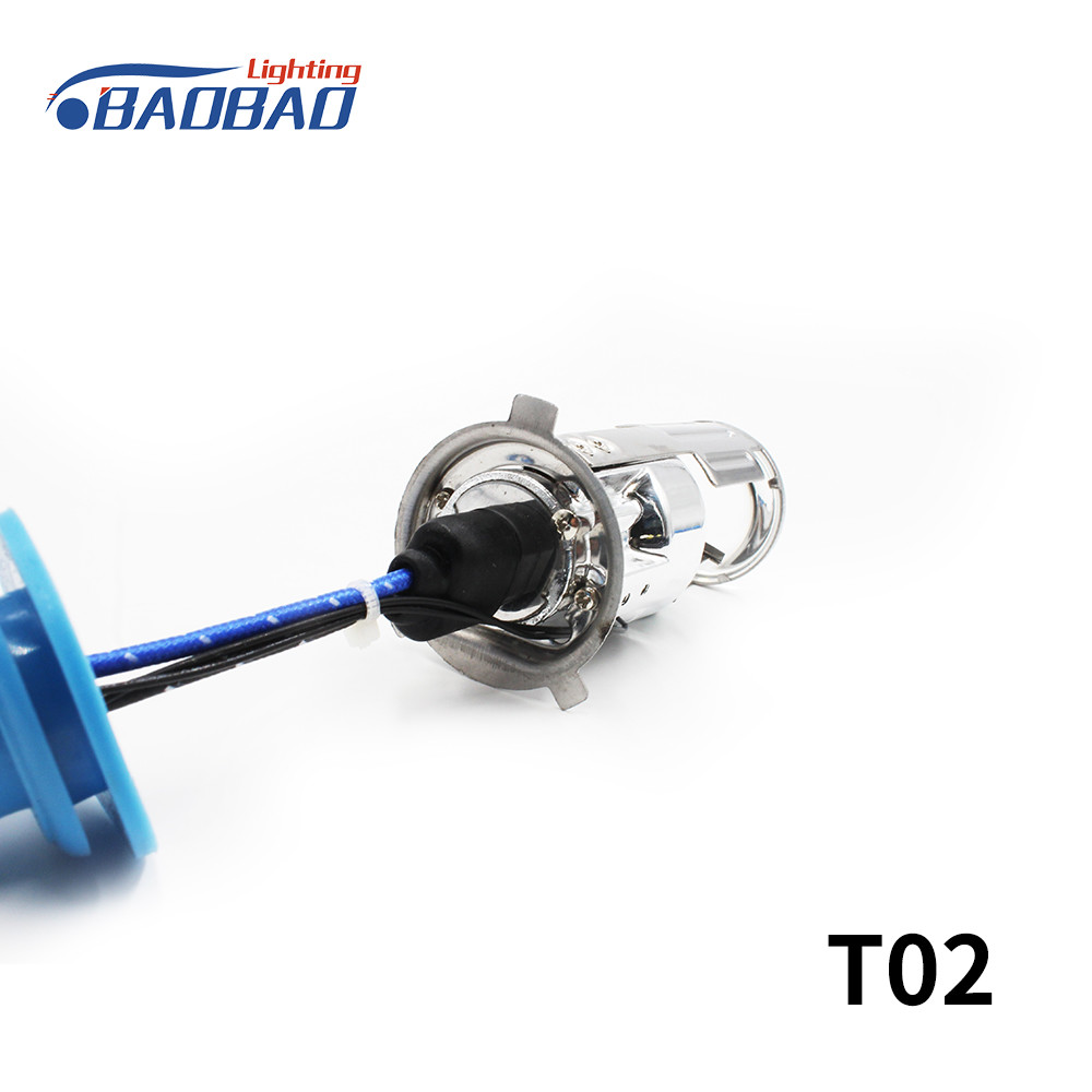 T02 H4 bulb with lens 35w 55w car hid xenon conversion kit