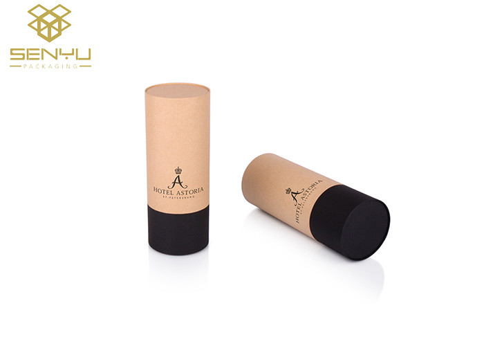 Kraft Paper Lip Balm Tubes Cylindrical Round Packaging CMYK Printing