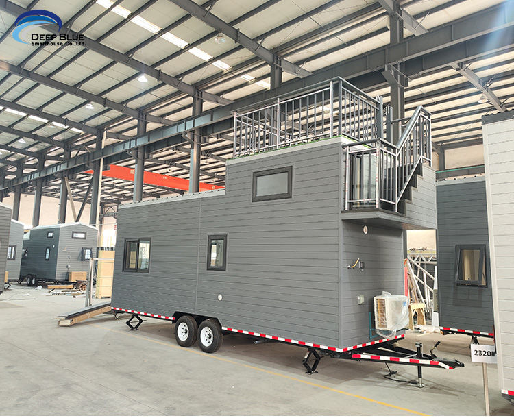 Compact Modular Home Prefabricated Tiny House On Wheels For Mobile Living In USA