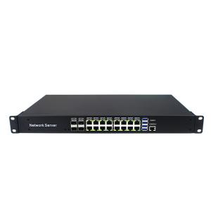 Quality 1U rackmount  Intel® B365 16 Gigabit LAN 4 Gigabit  fiber optical SFP firewall PC appliance wholesale