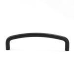 Hollowed Essential Matte Black Alloy Metal cabinet door handles furniture pulls