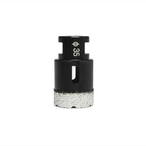 Quality 35mm Vacuum Brazed Tile Hole Drill Bits Diamond Hole Saws wholesale