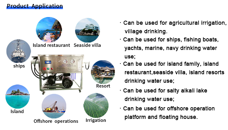 Portable ro desalination machine seawater desalination machine for boat