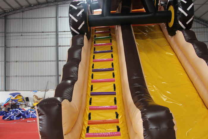 Monster Truck Big Inflatable Slide PVC Material Made For Kids / Adults
