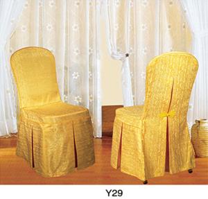 Quality Foshan Factory large wholesale hot sale Yellow spandex chair cloth (Y-29) wholesale