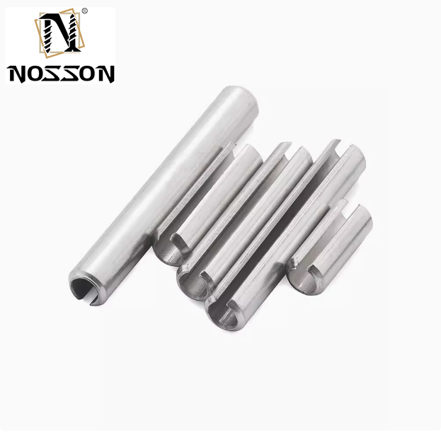 Black Coated Spring Steel Slotted Heavy Duty Rolling Spring Pin with High Corrosion Resistance DIN1444 Standard