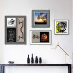 Modern Multi-Link Crystal Porcelain Building Blocks Living Room Wall Decor
