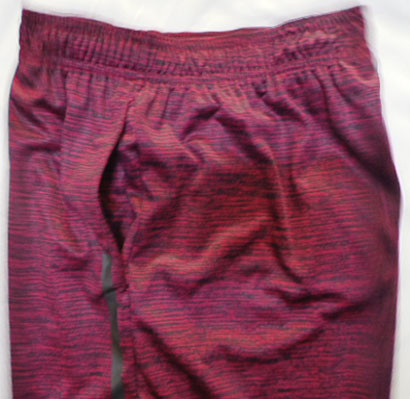 Active Stretch Rose Red Knitting Interlock Athletic Fit Shorts