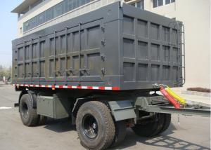 China 30ft Payload 2 Axles Drawbar Box Full Trailer For Bulk Cargos Mine Material on sale