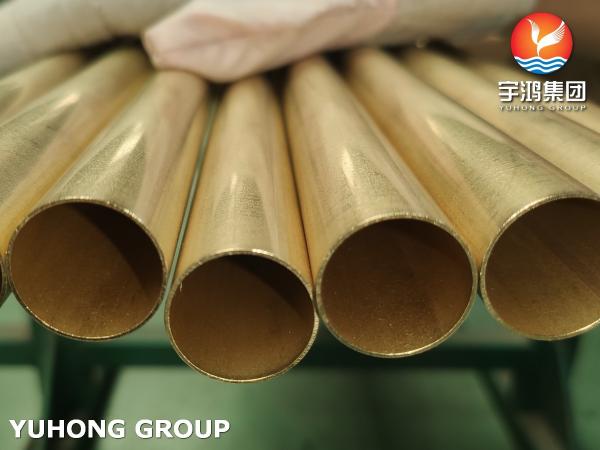 JIS H3300 C6872T Copper Alloy Steel Heat Exchanger Tube In Petrochemical