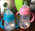 140ml Wide Aperture Silicone Baby Products , Safest Baby Bottles With Latex
