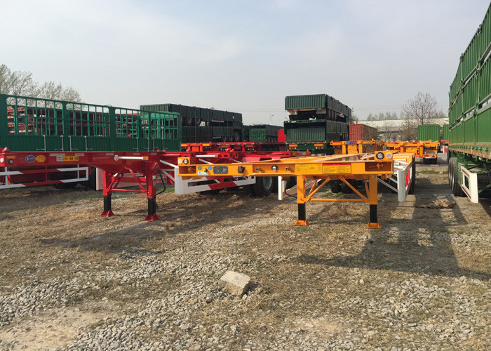 Skeleton Container transport Semi Trailer Truck Tractor Trailer